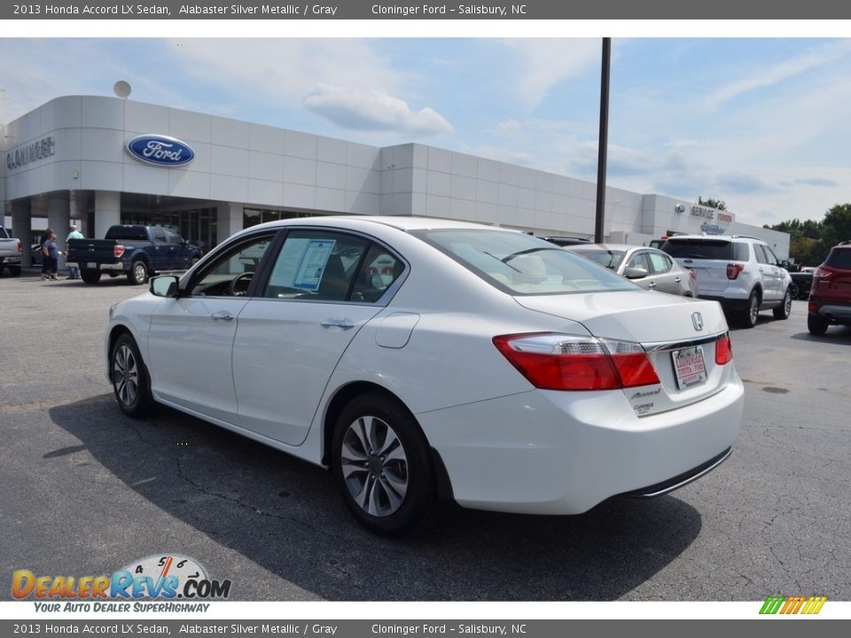 2013 Honda Accord LX Sedan Alabaster Silver Metallic / Gray Photo #5