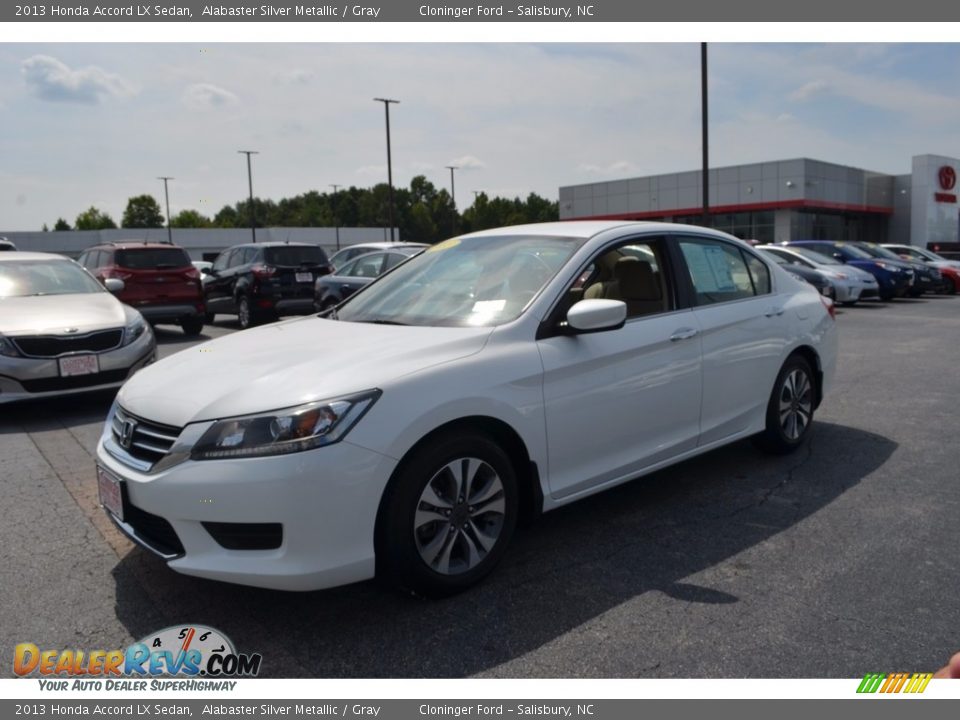 2013 Honda Accord LX Sedan Alabaster Silver Metallic / Gray Photo #7