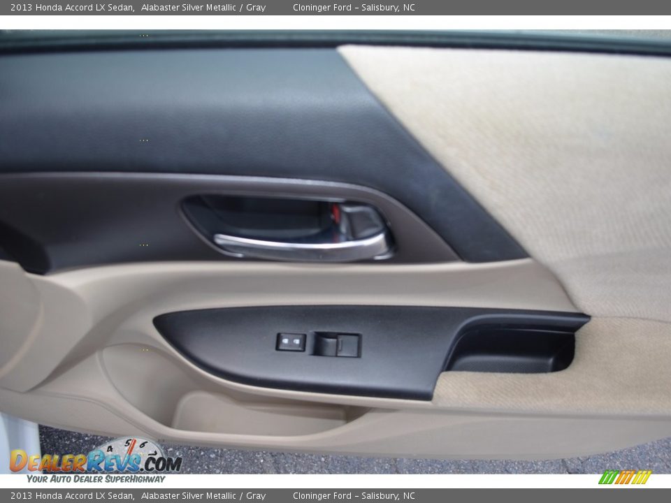 2013 Honda Accord LX Sedan Alabaster Silver Metallic / Gray Photo #14