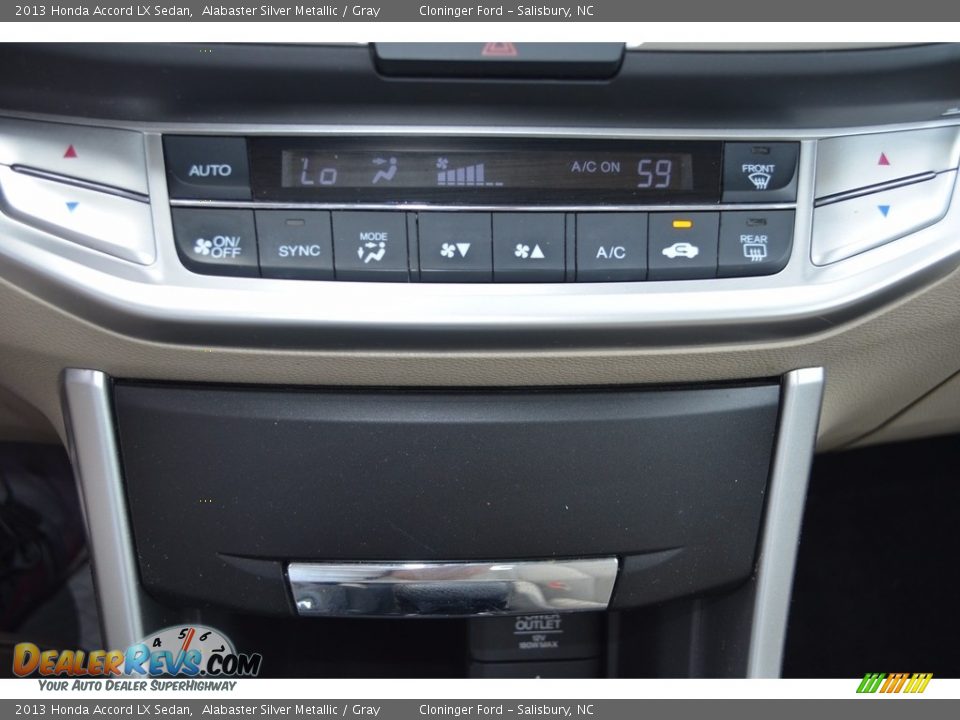 2013 Honda Accord LX Sedan Alabaster Silver Metallic / Gray Photo #19