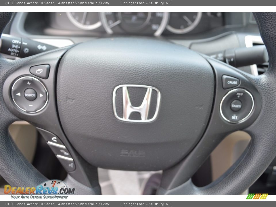 2013 Honda Accord LX Sedan Alabaster Silver Metallic / Gray Photo #21