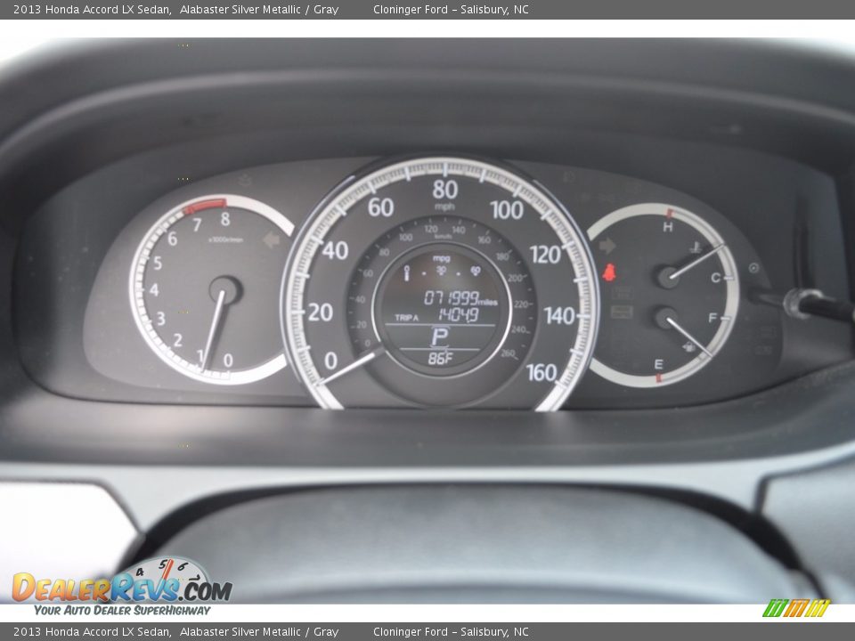 2013 Honda Accord LX Sedan Alabaster Silver Metallic / Gray Photo #22