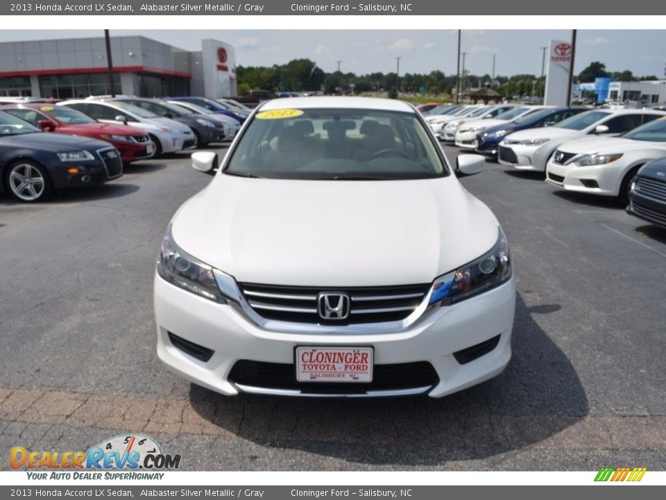 2013 Honda Accord LX Sedan Alabaster Silver Metallic / Gray Photo #25