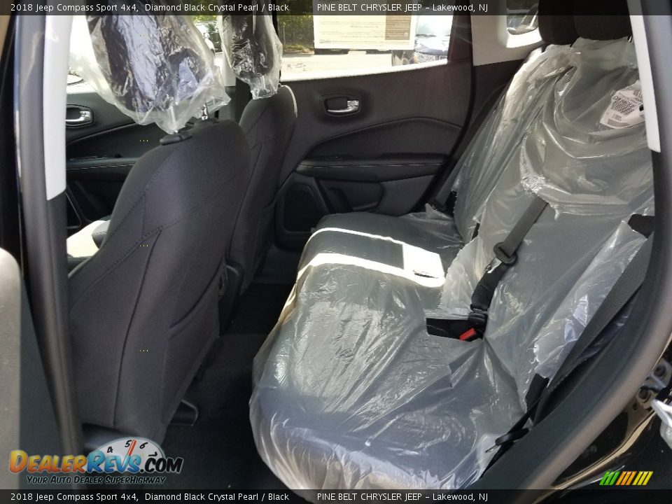 2018 Jeep Compass Sport 4x4 Diamond Black Crystal Pearl / Black Photo #6