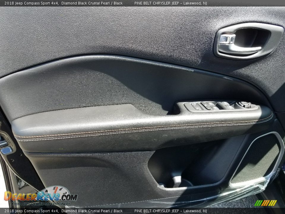 2018 Jeep Compass Sport 4x4 Diamond Black Crystal Pearl / Black Photo #8
