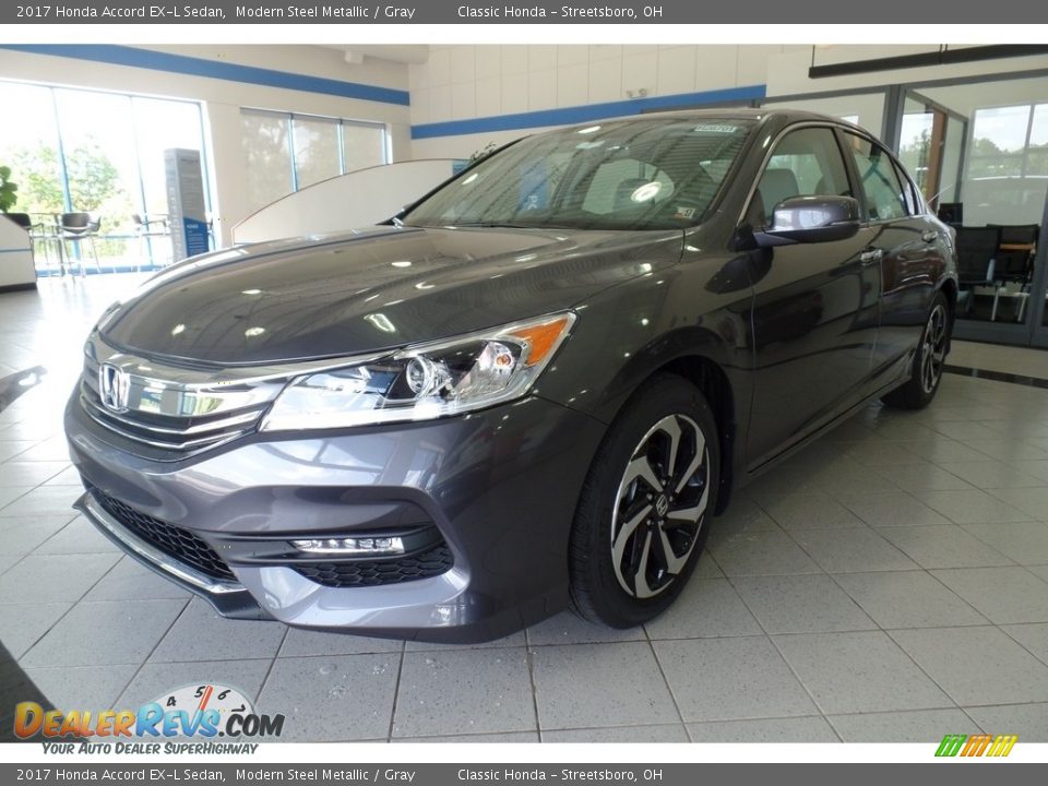 2017 Honda Accord EX-L Sedan Modern Steel Metallic / Gray Photo #1