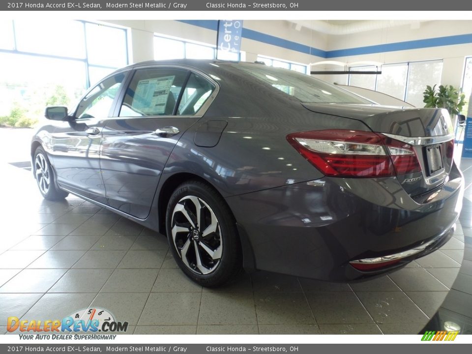 2017 Honda Accord EX-L Sedan Modern Steel Metallic / Gray Photo #2