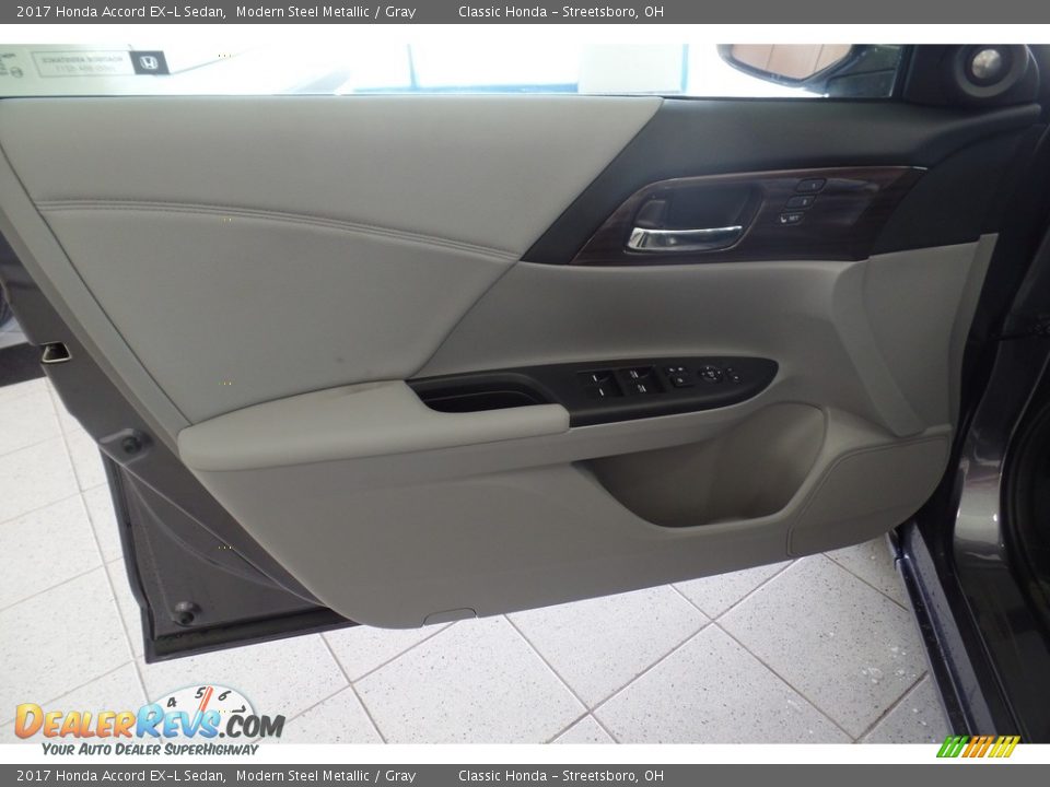 2017 Honda Accord EX-L Sedan Modern Steel Metallic / Gray Photo #6