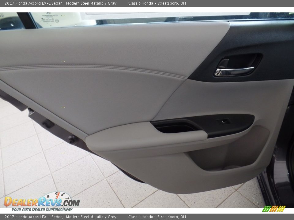 2017 Honda Accord EX-L Sedan Modern Steel Metallic / Gray Photo #7