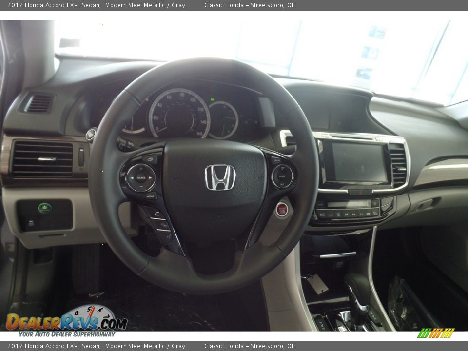2017 Honda Accord EX-L Sedan Modern Steel Metallic / Gray Photo #8