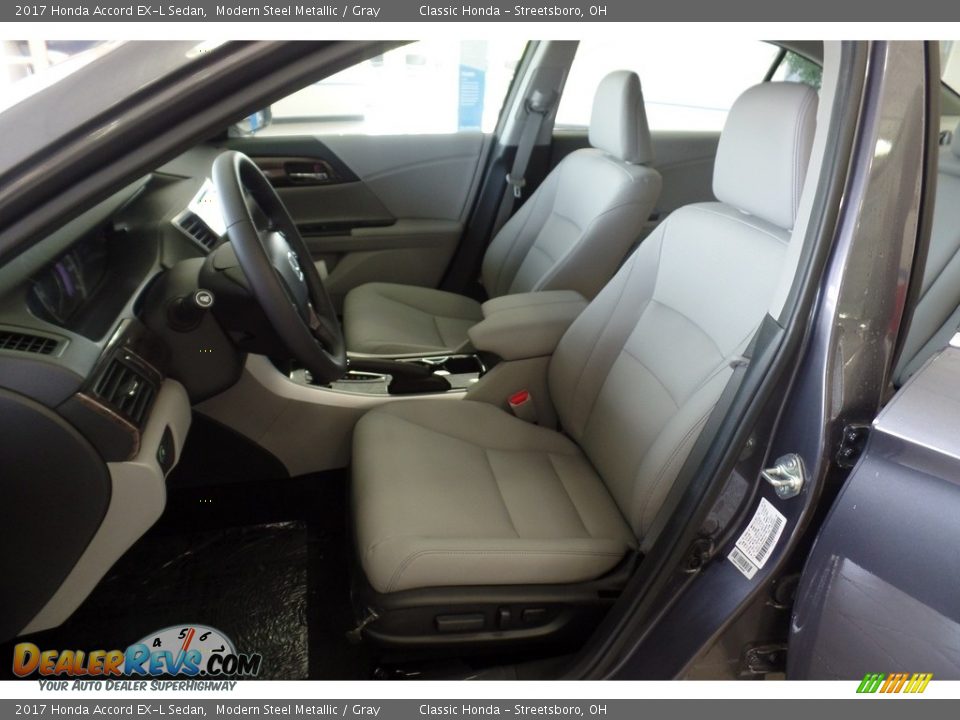2017 Honda Accord EX-L Sedan Modern Steel Metallic / Gray Photo #9