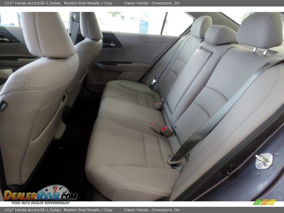 2017 Honda Accord EX-L Sedan Modern Steel Metallic / Gray Photo #10