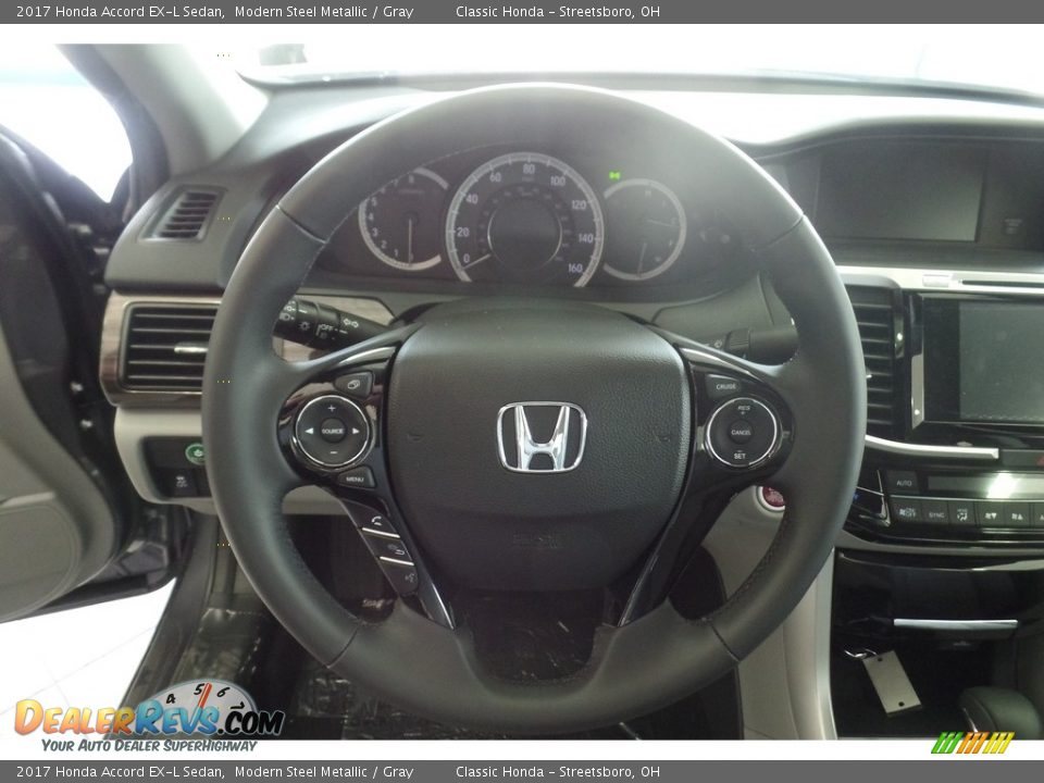 2017 Honda Accord EX-L Sedan Modern Steel Metallic / Gray Photo #11