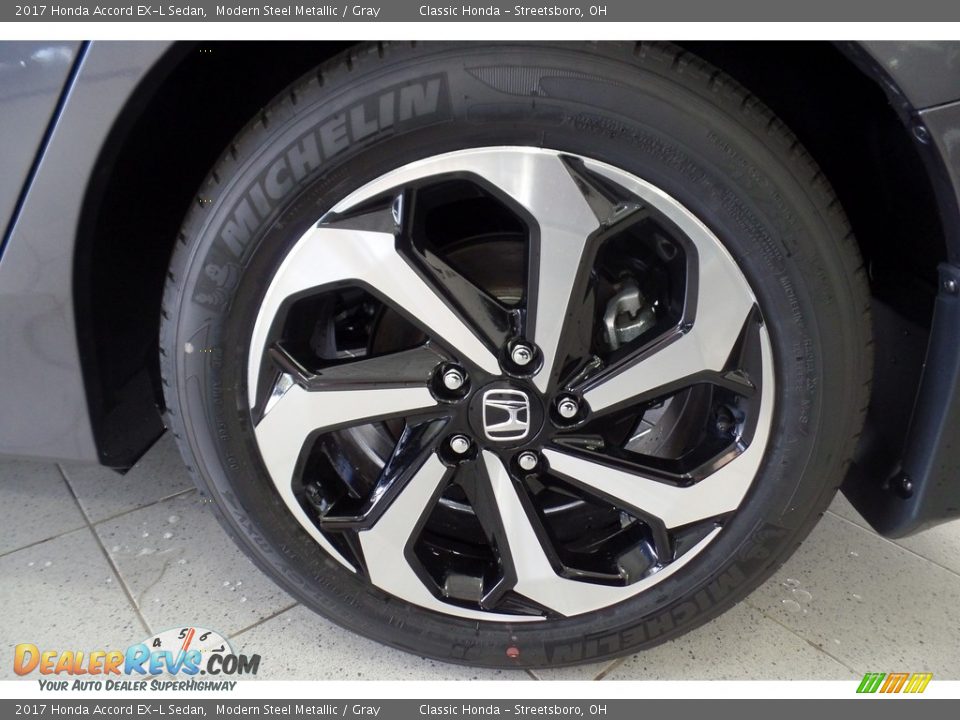 2017 Honda Accord EX-L Sedan Modern Steel Metallic / Gray Photo #17