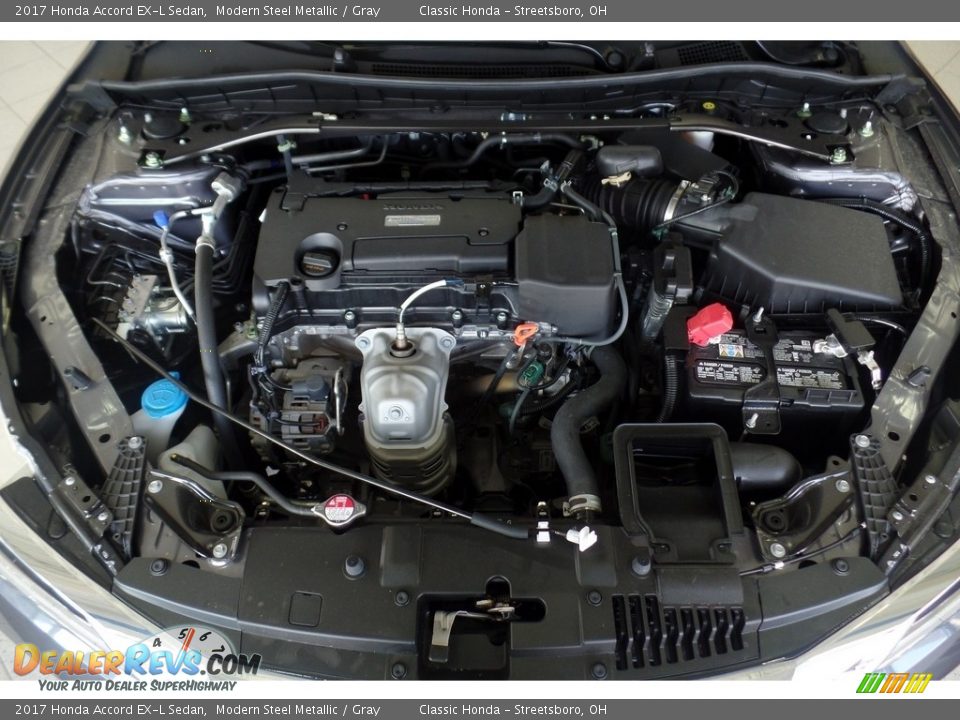 2017 Honda Accord EX-L Sedan Modern Steel Metallic / Gray Photo #18