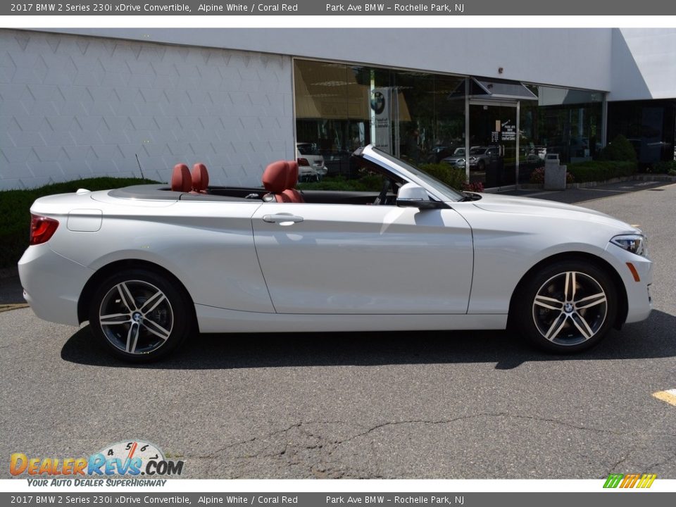 2017 BMW 2 Series 230i xDrive Convertible Alpine White / Coral Red Photo #3