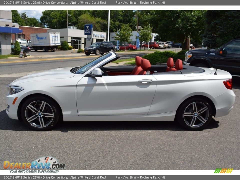 2017 BMW 2 Series 230i xDrive Convertible Alpine White / Coral Red Photo #6