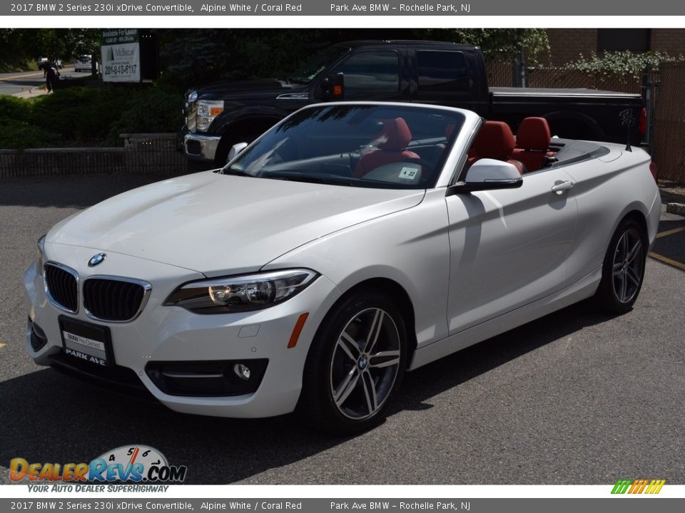 2017 BMW 2 Series 230i xDrive Convertible Alpine White / Coral Red Photo #7