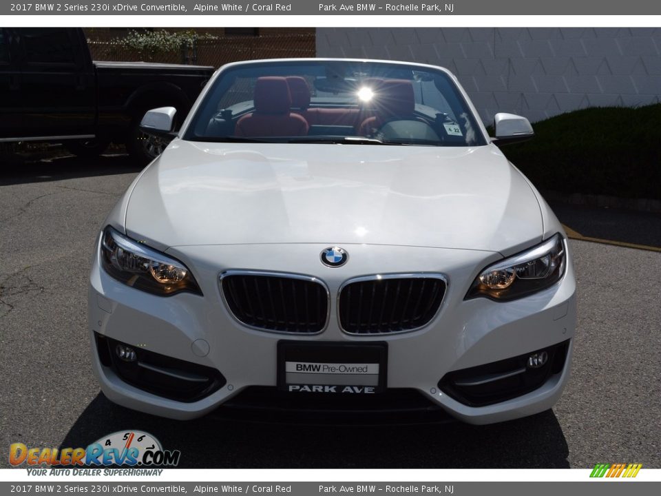 2017 BMW 2 Series 230i xDrive Convertible Alpine White / Coral Red Photo #8