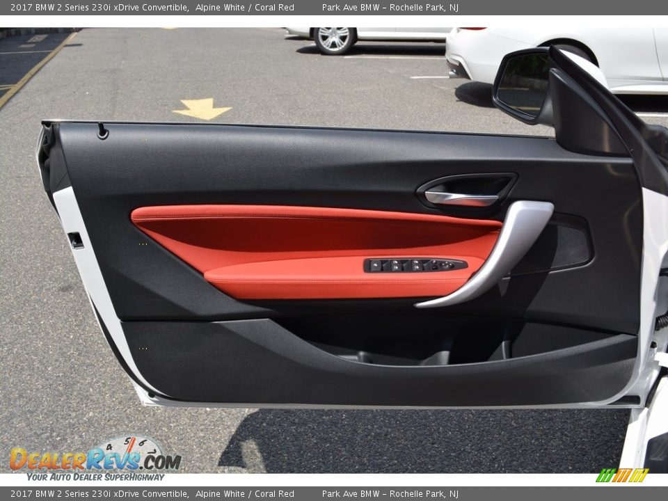 2017 BMW 2 Series 230i xDrive Convertible Alpine White / Coral Red Photo #9