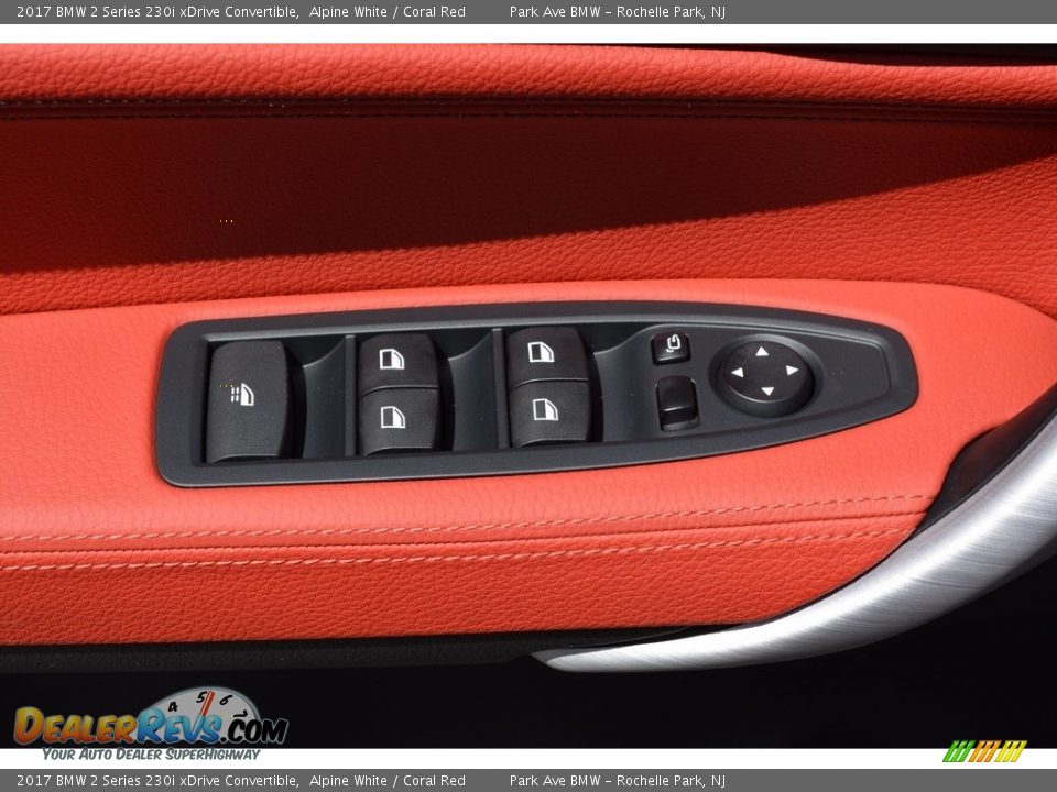 2017 BMW 2 Series 230i xDrive Convertible Alpine White / Coral Red Photo #10