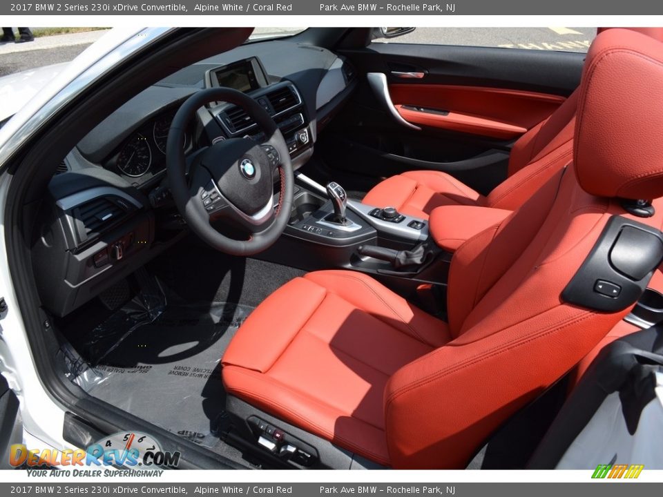2017 BMW 2 Series 230i xDrive Convertible Alpine White / Coral Red Photo #11