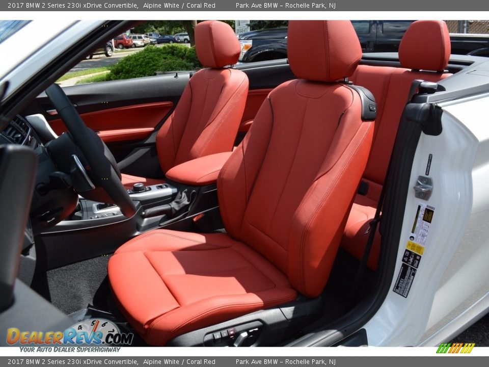 2017 BMW 2 Series 230i xDrive Convertible Alpine White / Coral Red Photo #14