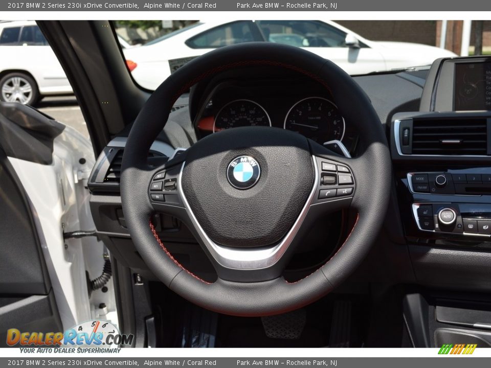 2017 BMW 2 Series 230i xDrive Convertible Alpine White / Coral Red Photo #18