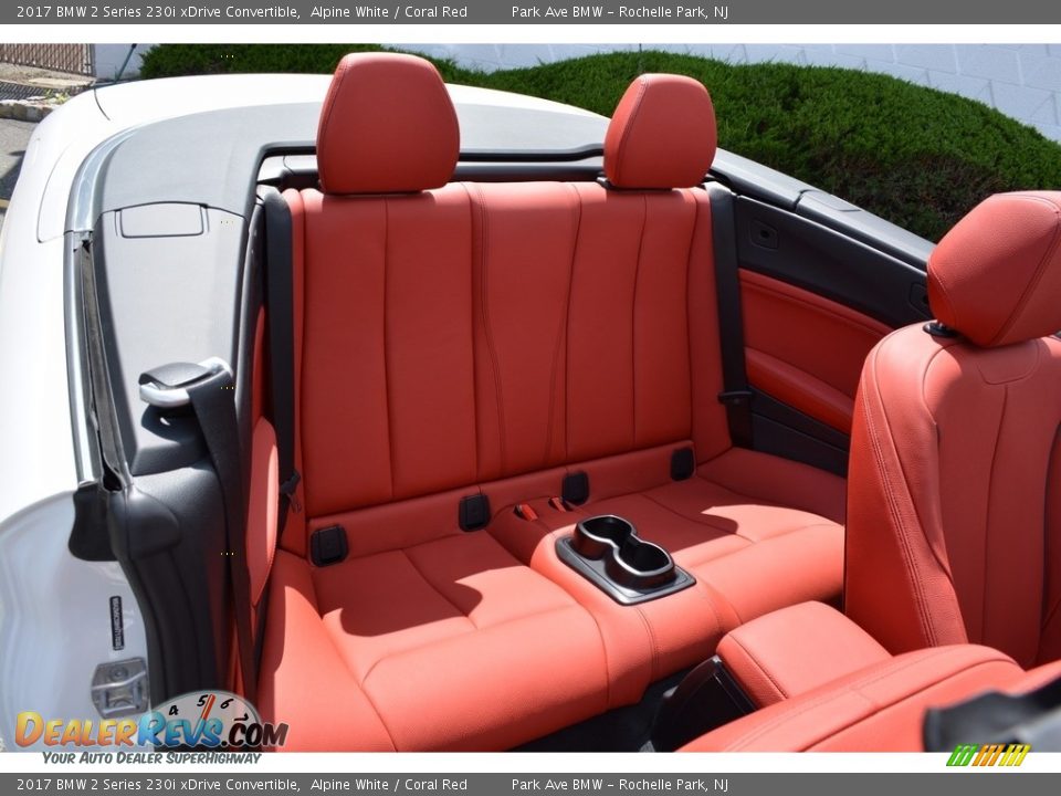 2017 BMW 2 Series 230i xDrive Convertible Alpine White / Coral Red Photo #25
