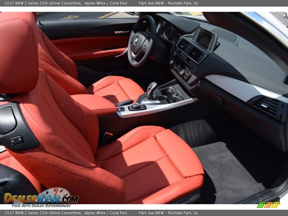 2017 BMW 2 Series 230i xDrive Convertible Alpine White / Coral Red Photo #26