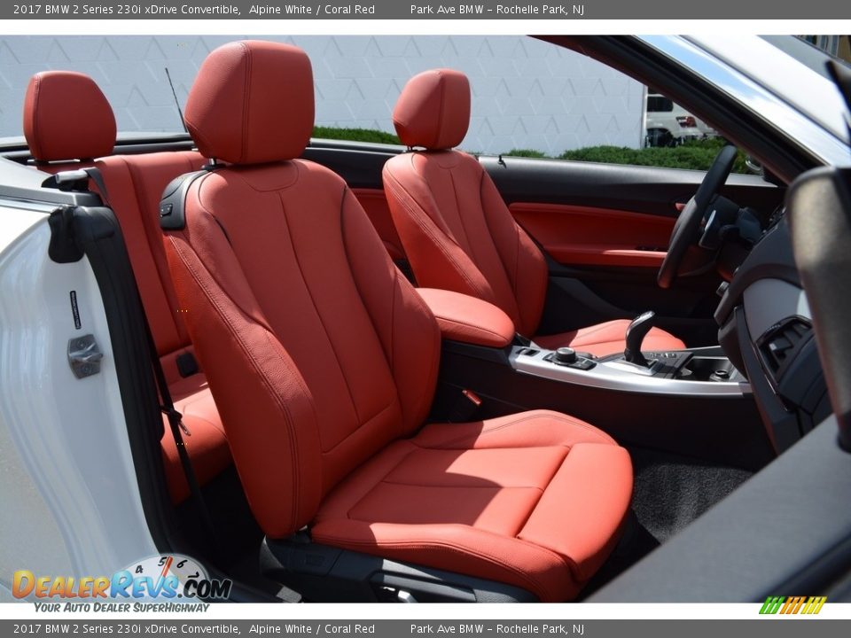 2017 BMW 2 Series 230i xDrive Convertible Alpine White / Coral Red Photo #28