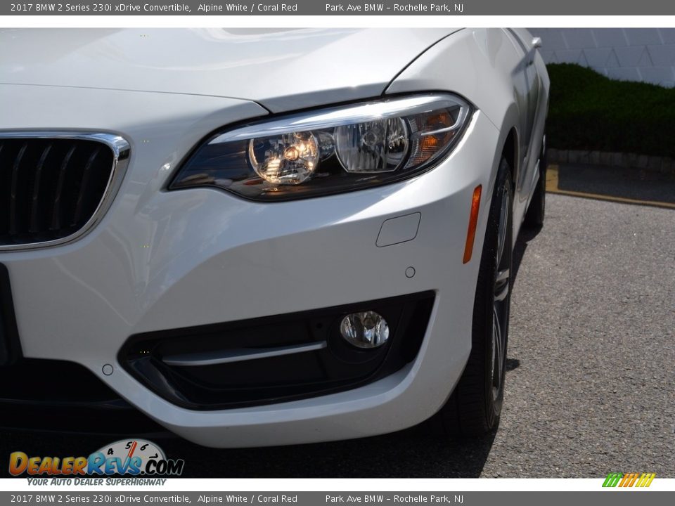 2017 BMW 2 Series 230i xDrive Convertible Alpine White / Coral Red Photo #30