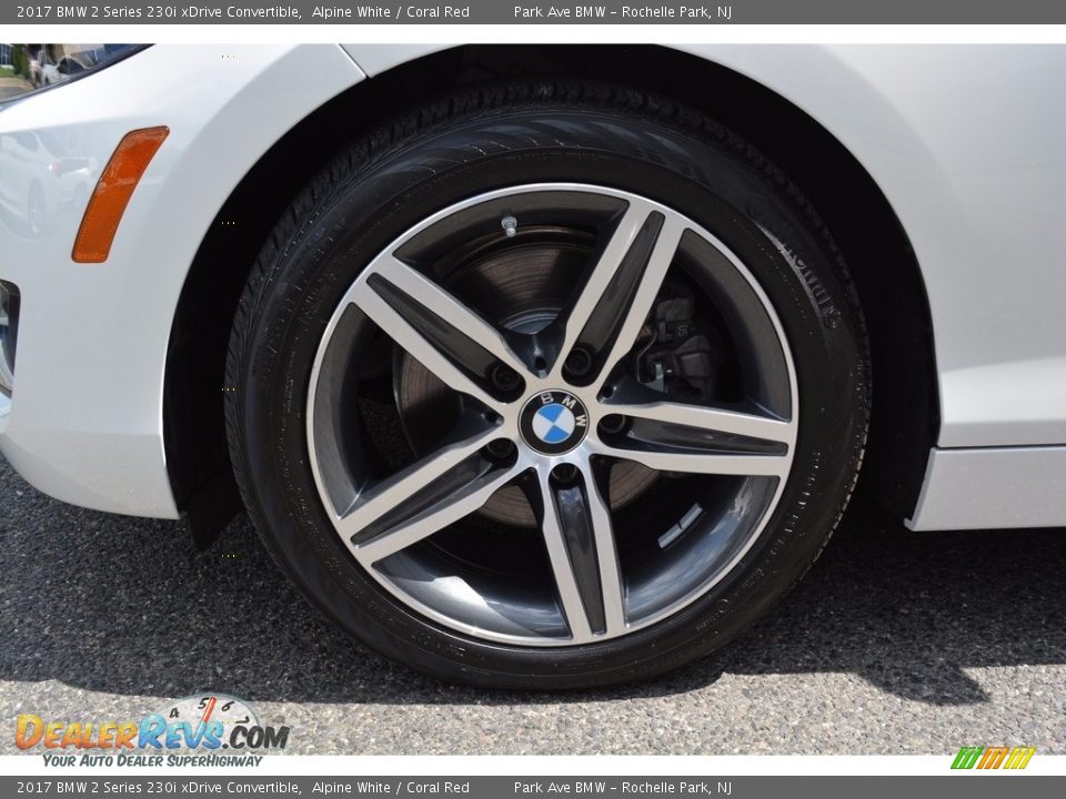 2017 BMW 2 Series 230i xDrive Convertible Alpine White / Coral Red Photo #31