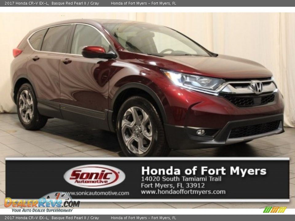 2017 Honda CR-V EX-L Basque Red Pearl II / Gray Photo #1