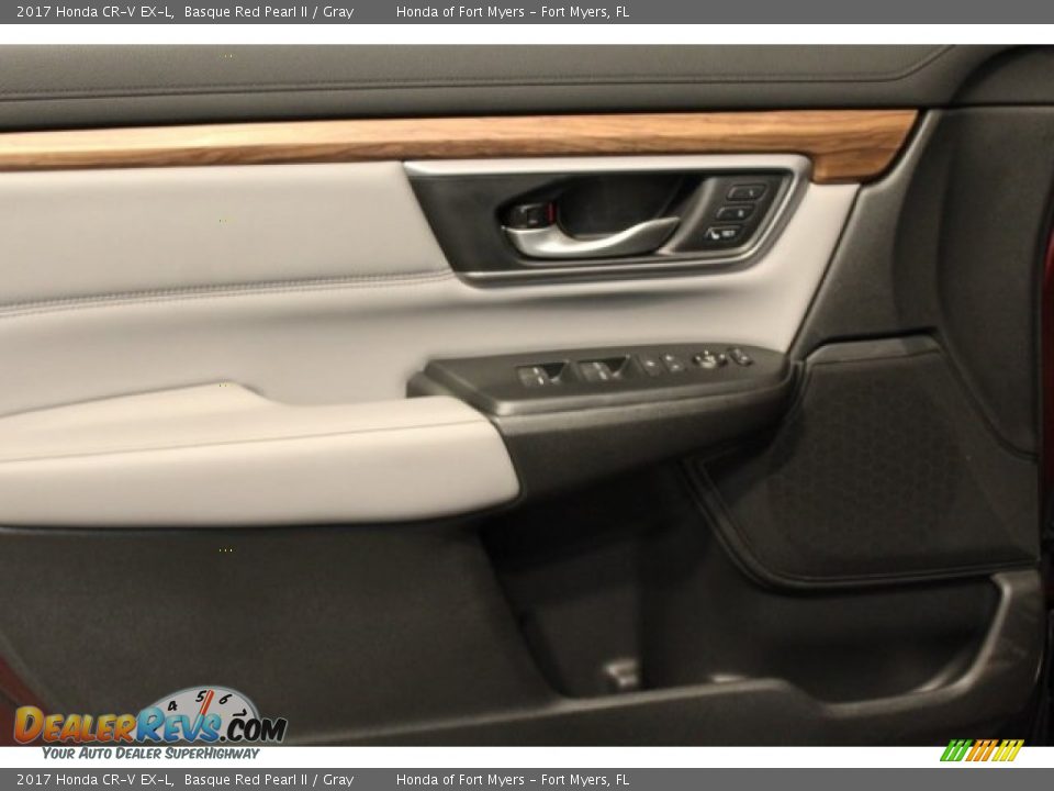 2017 Honda CR-V EX-L Basque Red Pearl II / Gray Photo #8