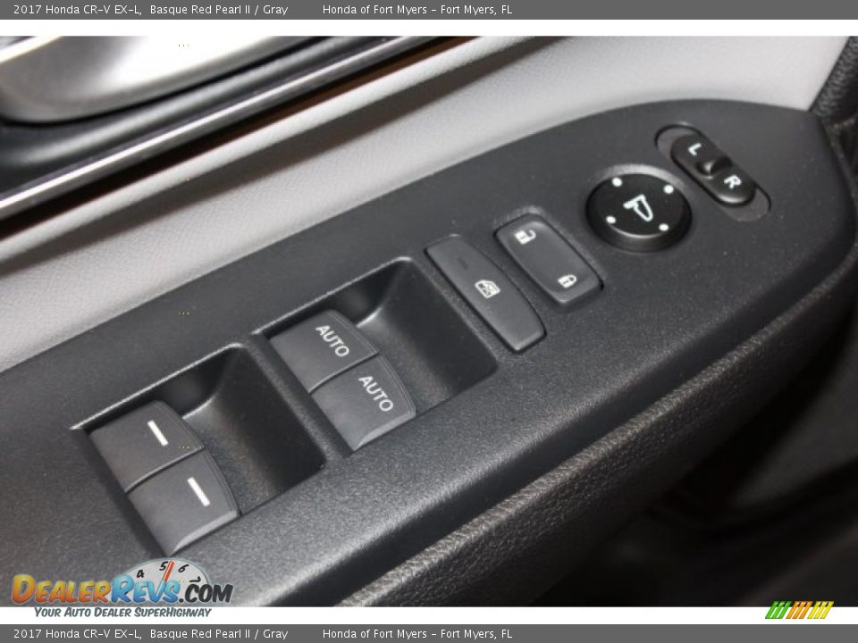 2017 Honda CR-V EX-L Basque Red Pearl II / Gray Photo #9