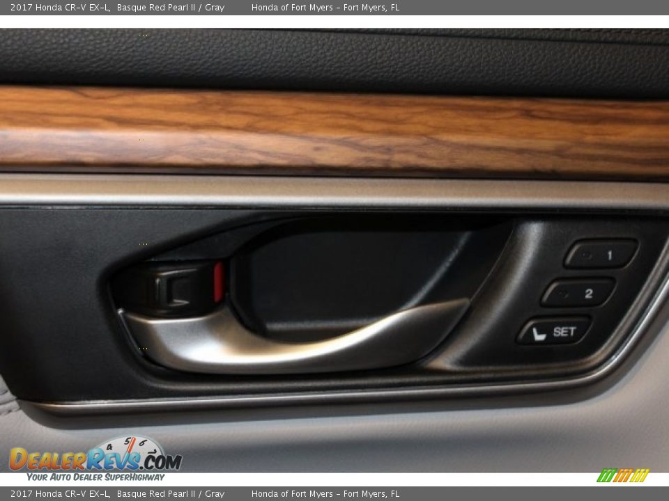 2017 Honda CR-V EX-L Basque Red Pearl II / Gray Photo #10