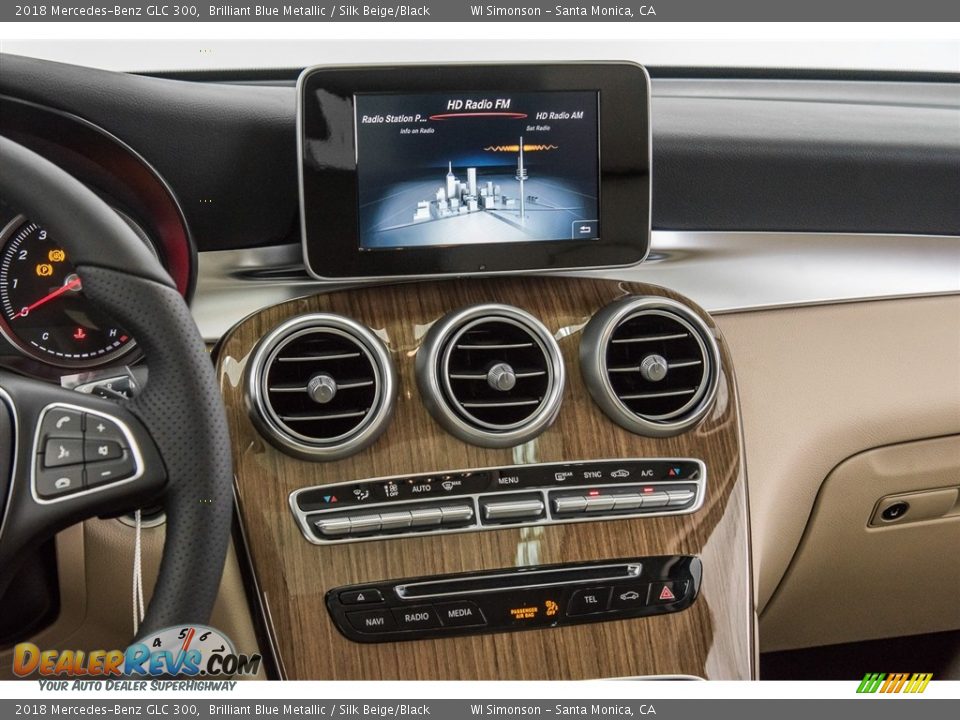 2018 Mercedes-Benz GLC 300 Brilliant Blue Metallic / Silk Beige/Black Photo #5