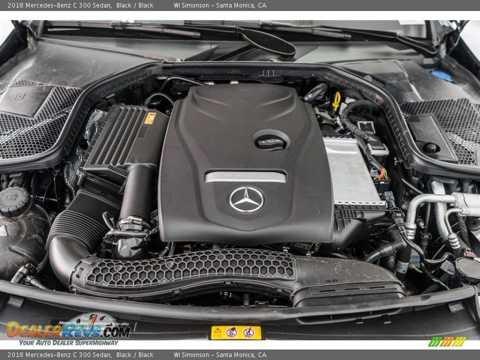 2018 Mercedes-Benz C 300 Sedan Black / Black Photo #8