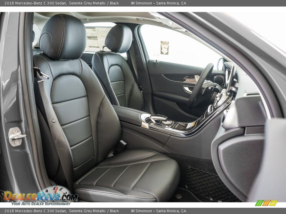 Black Interior - 2018 Mercedes-Benz C 300 Sedan Photo #2