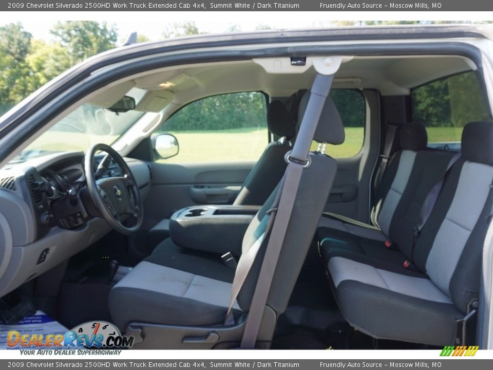 2009 Chevrolet Silverado 2500HD Work Truck Extended Cab 4x4 Summit White / Dark Titanium Photo #6