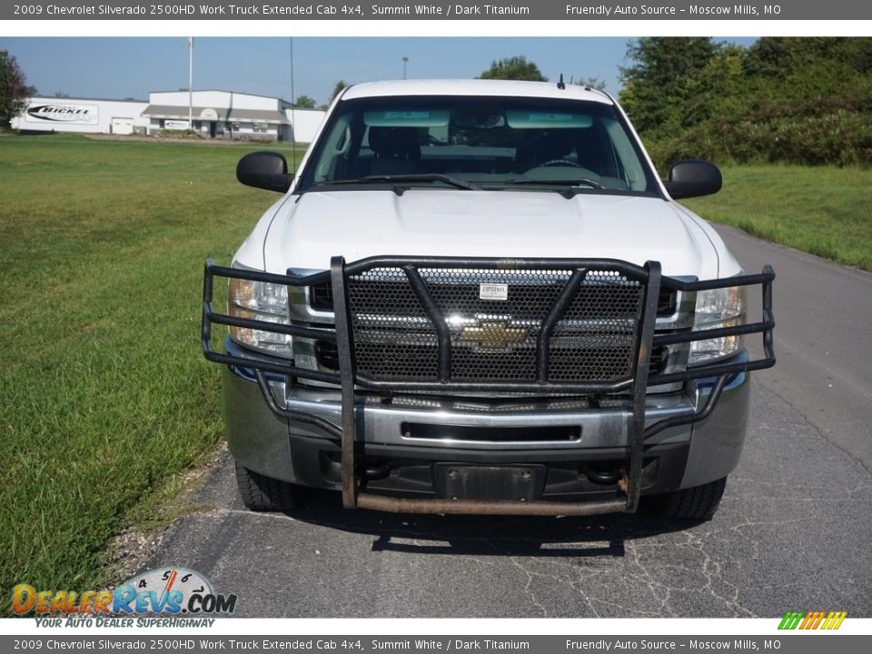 2009 Chevrolet Silverado 2500HD Work Truck Extended Cab 4x4 Summit White / Dark Titanium Photo #10