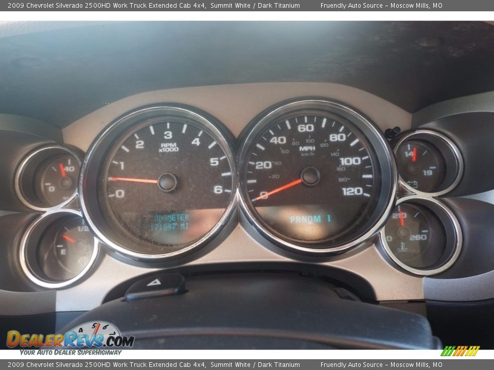2009 Chevrolet Silverado 2500HD Work Truck Extended Cab 4x4 Summit White / Dark Titanium Photo #12