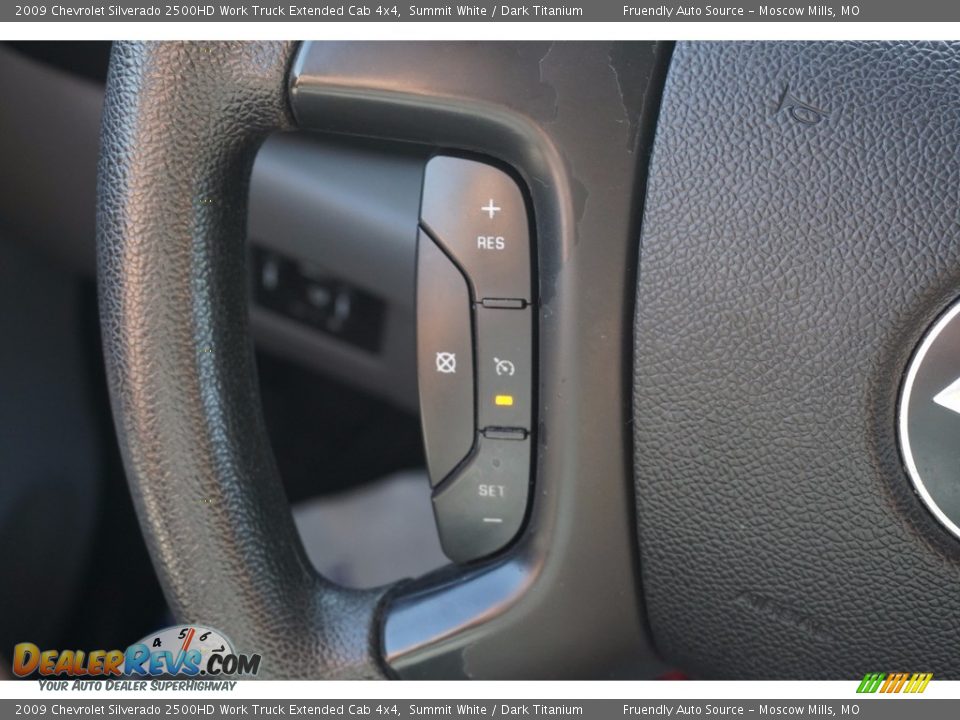 2009 Chevrolet Silverado 2500HD Work Truck Extended Cab 4x4 Summit White / Dark Titanium Photo #16