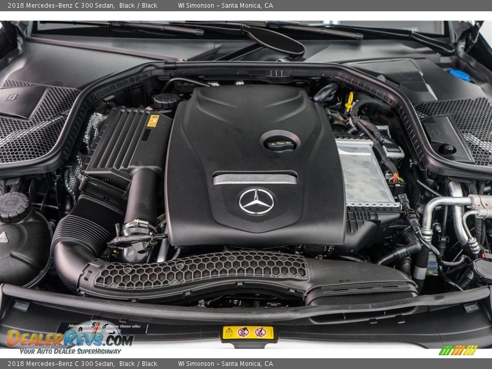 2018 Mercedes-Benz C 300 Sedan Black / Black Photo #8