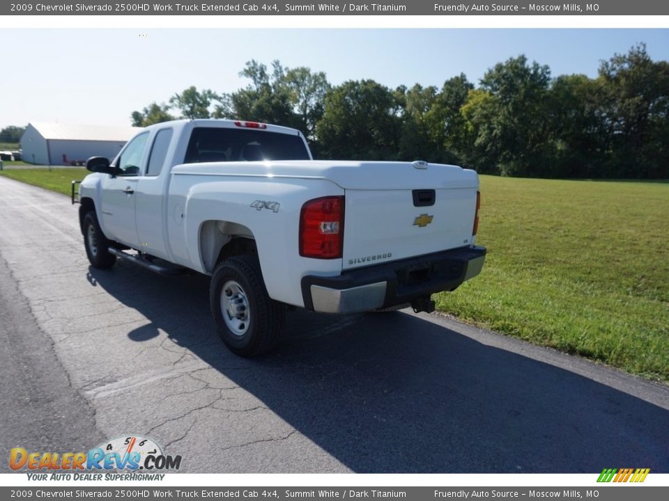 2009 Chevrolet Silverado 2500HD Work Truck Extended Cab 4x4 Summit White / Dark Titanium Photo #21