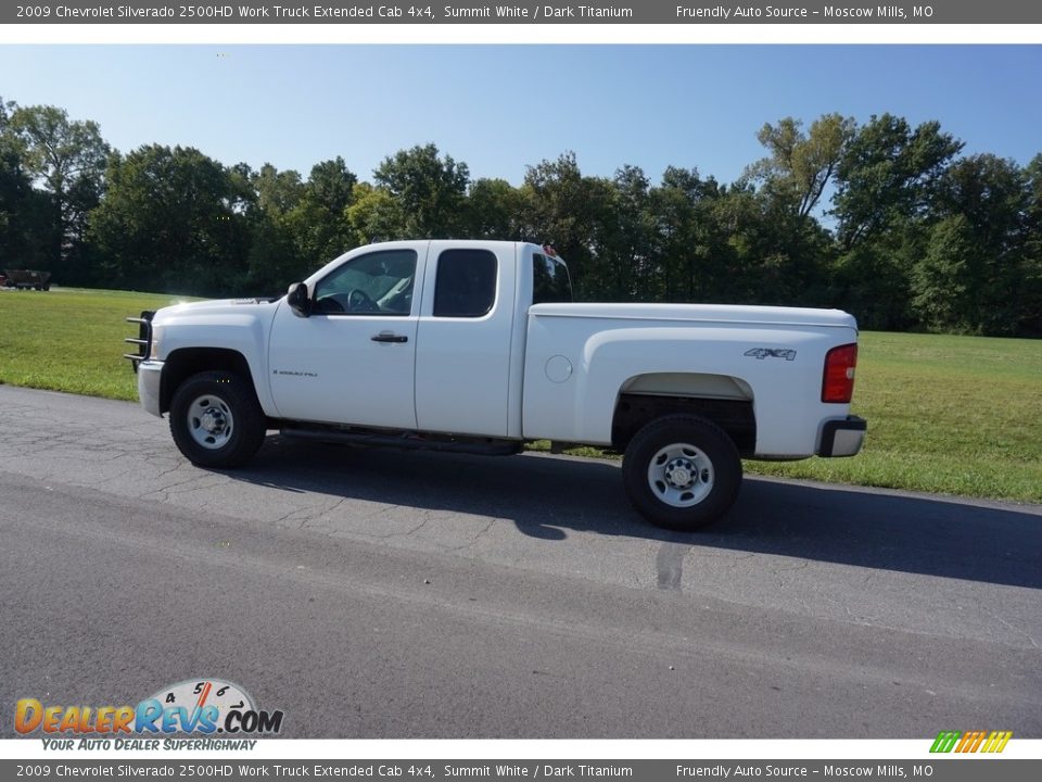 2009 Chevrolet Silverado 2500HD Work Truck Extended Cab 4x4 Summit White / Dark Titanium Photo #22