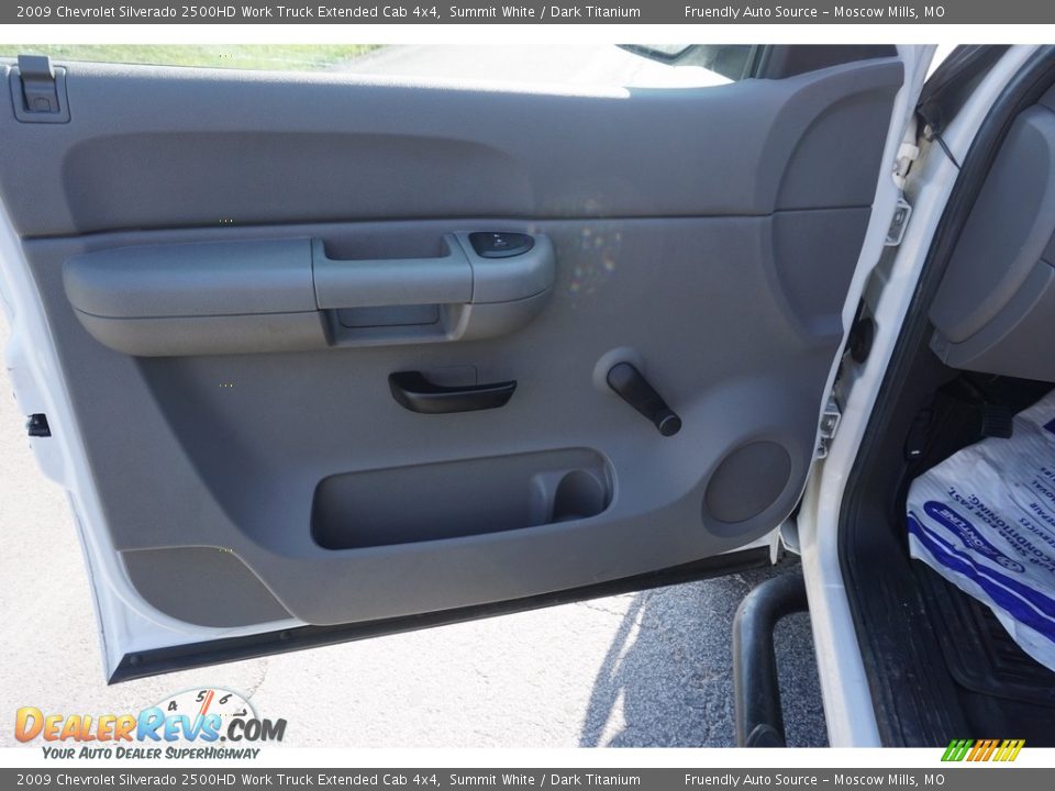 2009 Chevrolet Silverado 2500HD Work Truck Extended Cab 4x4 Summit White / Dark Titanium Photo #23