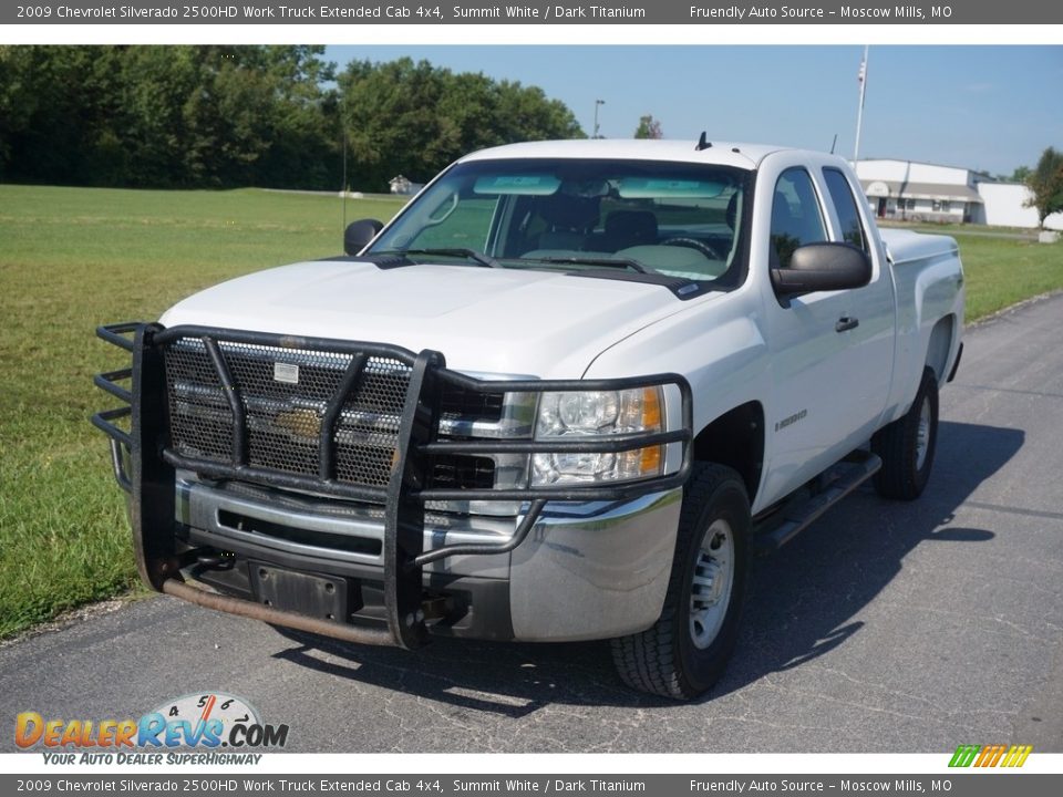 2009 Chevrolet Silverado 2500HD Work Truck Extended Cab 4x4 Summit White / Dark Titanium Photo #27