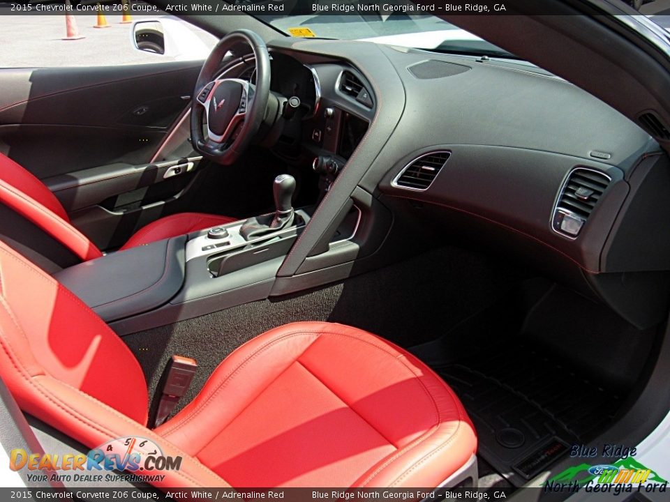 2015 Chevrolet Corvette Z06 Coupe Arctic White / Adrenaline Red Photo #15